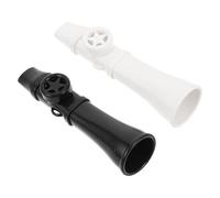 TOGEVAL Kazoo Flute Set 2Pcs - Easy-To-Learn Plastic Kazoos for Music Performances and Family Gatherings - Designed for Adults and Boys and