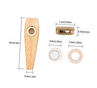 TOGEVAL Kazoo Musical Instrument for Beginners Portable Compact Easy to Play Without Music Theory Guitar and Ukulele Partner for Music Learning and Fun