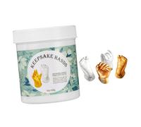 TOGEVAL Keepsake Hand Casting Kit Non Toxic Plaster Mould for Newborns and Boy Girl DIY Hand and Footprint Molding with Fine Detail Showers and Parents