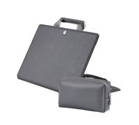 TOGEVAL Laptop Protective Sleeve with Power Cord Bag Portable Narrow Frame Laptop Storage Case for Pro Dustproof Water-resistant Computer Cover with Scratch and Shock Protection in Grey