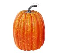 TOGEVAL Large Artificial Pumpkins Orange Faux Pumpkin Decorations for Halloween and Autumn Harvest Outdoor Table Decor Thanksgiving Party Foam Faux