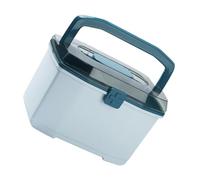 TOGEVAL Large Capacity Portable Medicine Storage Organizer Box Transparent Lockable Plastic Multi-Compartment Case for Home Office Outdoor Travel School Use Dust-Resistant and Lightweight