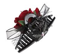 TOGEVAL Large Lace Bow Hair Claw Clip for Women Suitable for Thick Or Thin Hair with Strong Hold for Eating Or Washing Your Face