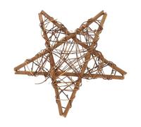 TOGEVAL Large Star Shaped Rattan Wreath Frame for DIY Flower Arranging Sturdy Vine Garland Ring for Home Wall Bedroom and Party Decoration