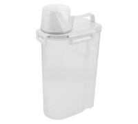 TOGEVAL Laundry Detergent Storage Box 3l Plastic Dispenser Container with Scoop Large Capacity Organizer for Laundry Room and Soap Storage