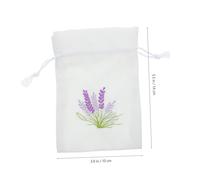TOGEVAL Lavender Embroidered Drawstring Bag Cotton Candy Pouch Empty Sachet Bag for Wedding Party Favor Cloth Jewelry Pouches with Portable Closure for Closet Storage