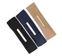 TOGEVAL Lazy Hair Curler Bun Maker 3pcs Set Elastic Bands for Women Hair Styling Includes Khaki Black Navy Easy Elegant and Everyday Use