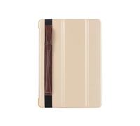 TOGEVAL Leather Stylus Pen Cover with Elastic Belt PU Capacitive Touch Screen Pencil Case Holder for Pencil Coffee Color Portable Travel Accessory