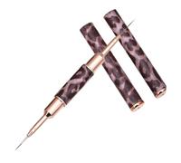 TOGEVAL Leopard Print Double-end Nail Liner Brush Pen for Fine Nail Art Drawing and Manicure Design Tools