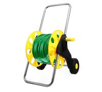 TOGEVAL Lightweight Hose Reel Cart with Wheels Portable Hand-Push Garden Hose Holder for Outdoor Watering Compact Storage Prevents Kinks Stable Frame Easy Operation