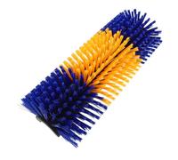 TOGEVAL Livestock Itch Relief Scratching Brush for Horses Goats and Cattle - Sturdy Plastic Animal Grooming Tool for Back Cleaning and Stable Use - Blue-Yellow Color Single Pack