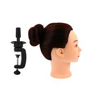 TOGEVAL Long Hair Cosmetology Training Head Hairdresser Practice Mannequin for Braiding Curling Cutting Styling for Cosmetology Students Salon Education