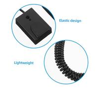 TOGEVAL Loss Remote Control Holder with Self Adhesive No Drill Hook Spring Security Cable Leash for Tv Phone and Devices Minimalist Sleek Design for Organized Home