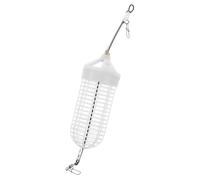 TOGEVAL Luminous Fishing Bait Cage with Rotating Lid for Night Sea and Boat Fishing Adjustable Plastic Bait Holder Trap for Eel and Carp