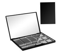 TOGEVAL Magnetic Eyeshadow Palette with Mirror Compact Empty Makeup Case Capacity Sturdy Construction for Eyeshadow Blush Highlight Brow Powders Portable Travel Cosmetic Holder