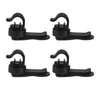 TOGEVAL Magnetic Water Bladder Holder Clip Black Abs Material 4pcs with Strong Magnet, Prevents Accidental Dislodgement for Hydration Tube and Water Drinking Valve Tube for Outdoor