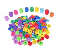 TOGEVAL Math Counters for Boys and Girls 3 Sets of Place Value Disks Early Education Math Toys