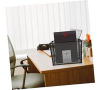 TOGEVAL Mesh Desk Organizer for Files and Documents Iron Desktop Storage Rack with Thickened Design Multifunctional Book and Magazine Holder for Office and Home Space-Saving File Basket