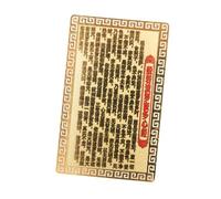 TOGEVAL Metal Amulet Card Chinese Feng Shui Protection Gold Card Religious Buddhist Blessing for Women Small Auspicious Token for Wallet and Car Use