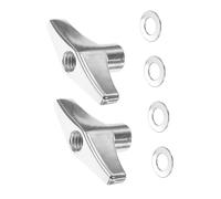 TOGEVAL Metal and for Drum Hardware with Cymbals Butterfly Wingnut Fastening Nut Replacement Kit in Tight and Secure Bond Silver Colour for Drummers