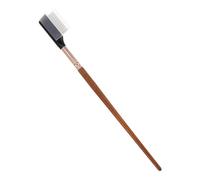 TOGEVAL Metal Eyelash Comb with Wooden Handle High Precision Separator Tool for Lashes Eyebrows Durable Eye Lash Brush for Professional Makeup Finish Tool for Women
