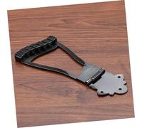 TOGEVAL Metal Guitar Bridge Tailpiece for Hollow Body Jazz Guitar Metal Construction Lightweight Design Easy to Install High Sensitivity Tone and Replacement Parts