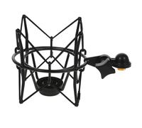 TOGEVAL Metal Microphone Shockproof Mount Stand Professional Spider Suspension Holder for Large Diaphragm Condenser Mics Stable Mic Clip Bracket for Broadcasting Recording Voiceover Black