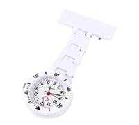 TOGEVAL Metal Nurse Pocket Watch with Low Power Consumption Battery Operated Design, White Colour Suitable for Women Nursing Students, for Hospital and Other Field Use