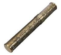 TOGEVAL Metal Portable Single Cigar Humidor Tube Case Airtight Cigar Protector for Travel for Outdoor Smoking Sessions