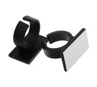 TOGEVAL Mic Flag for Interviews 2 Pack Microphone Stand Clip Adhesive for Tv Host and Radio Presenters