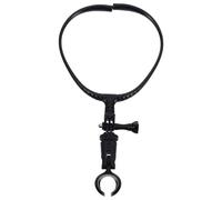 TOGEVAL Mic Rack Suitable for 24mm-45mm Diameter Microphones Adjustable Hands-free Neck Microphone Holder Lightweight Plastic and Metal for Performers and Artists for Hosting and Live
