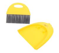 TOGEVAL Mini Dustpan and Brush Set for Small Lightweight Scrubber Broom with Break Resistant Bristles Versatile Cleaning Tool for Desktop Car Detailing Pet Hair and Keyboard Dust Removal