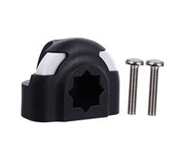 TOGEVAL Mini Kayak Half Circle Base with Screws Multi Functional Fishing Rod Holder Mount Kayak Accessories for Secure Paddle and Rod Storage No Drill Installation Kit