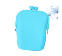 TOGEVAL Mini Silicone Storage Bag with Random Colors Cute Coin Purse for Women Durable Silicone Makeup Bag Lightweight and Portable for Storing Coins Keys and Essentials