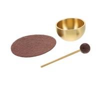 TOGEVAL Mini Tibetan Singing Bowl Set Mallet and Cushion, Handmade Metal Meditation Instrument for Yoga, Sound Healing, Mindfulness, and Chakra Balancing