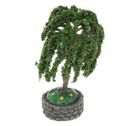 TOGEVAL Miniature Diorama Tree Plastic Model Tree Green Tabletop Building Model Scenery for Classrooms and Micro Landscape Students