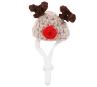 TOGEVAL Miniature Knitted Hamster Hat for Small Pets, Tiny Decorative Cap for Hamsters, Guinea Pigs and Chinchillas, Pet Cosplay Costume Accessory for Photo Props and Halloween