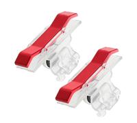 TOGEVAL Mobile Game Controller Triggers Pair Red Plastic Shooting Game Joystick Quick Response Mobile Phone Gaming Accessory Enhanced Accuracy