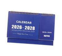 TOGEVAL Modern Desk Calendar with Thick Smooth Paper Spiral Bound Monthly Planner for Home Office School Language Learning and Comprehensive Yearly Planning