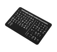 TOGEVAL Montessori Braille Alphabet and Numbers Board with Raised Dots Portable Tactile Learning Chart for Beginners Educational Tool to Enhance Sensory Skills and Promote Braille Literacy