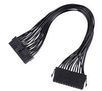 TOGEVAL Motherboard Power Extension Cable 24-pin 18awg Pure Copper 30cm Internal Pc Power Extension for Desktop Gaming and Pc Assembly