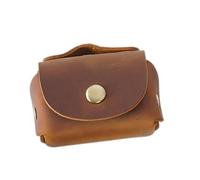TOGEVAL Multi-Functional Genuine Key Bag with Coin Storage Compact Vehicle Key Pouch for Organized Space-Saving and Scratch Protection Brown Flip Cover