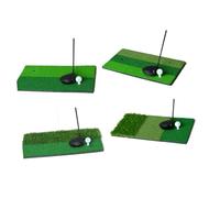 TOGEVAL Multi Functional Indoor Golf Practice Mat with Realistic Grass Surface Durable Training Aid for Drives Iron Shots Short Game Suitable for Beginners and Advanced Players