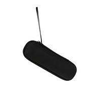 TOGEVAL Multi-Layer Stationery Bag Pencil Case with Zipper, Black Extended Pen Storage Bag for Students and Office, Protective Anti-Drop Pencil Holder Suitable for School and Travel