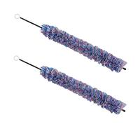 TOGEVAL Multi-purpose Cleaning Brush Set for Clarinet Saxophone Flute 2 Pcs Made of Cotton Stainless Steel Gentle on Instrument Surface