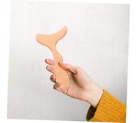 TOGEVAL Multifunctional Beech Wood Scraping Board for Face Neck Body Massage and Nasal Cleaning Natural Grain Wooden Scraper with Smooth Edges for Relaxation and Fatigue Relief