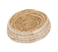 TOGEVAL Multifunctional Natural Woven Pet Bird Breeding Nest with Flat Base Warm Incubation House for Small Pets Up to Suitable for Pigeons Rabbits Hamsters Guinea Pigs and Random Color