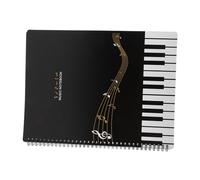 TOGEVAL Music Paper Folder Transparent Music Binder for Piano Violin Guitar Lessons Document File Organizer for Band Choir Orchestra Practice Pages Sides Flip Book for Office Home School