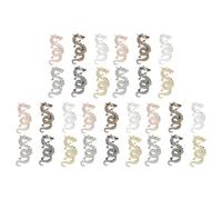TOGEVAL Nail Charms Unique Chinese Style Dragon Shaped 30 Pcs Made of Lightweight Aluminum Alloy Metal Nail Decorations and Dazzling Color for Manicure and Graduation