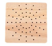 TOGEVAL Nail Drill Bit Storage Holder Wooden Multi-hole Organizer Tray Manicure Tool Rack for Salon Desktop Nail Drill Bit Storage and Polishing Head Holder